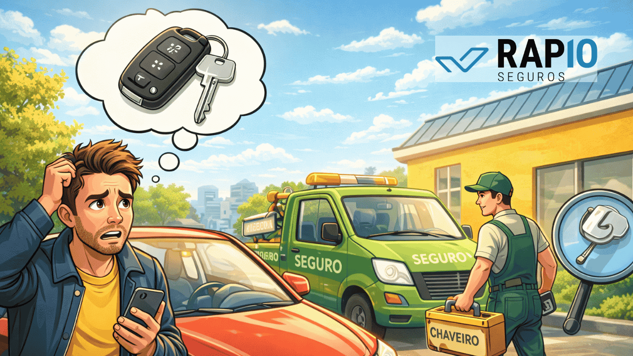 Seguro cobre chave perdida? 7 verdades importantes que todo motorista precisa saber